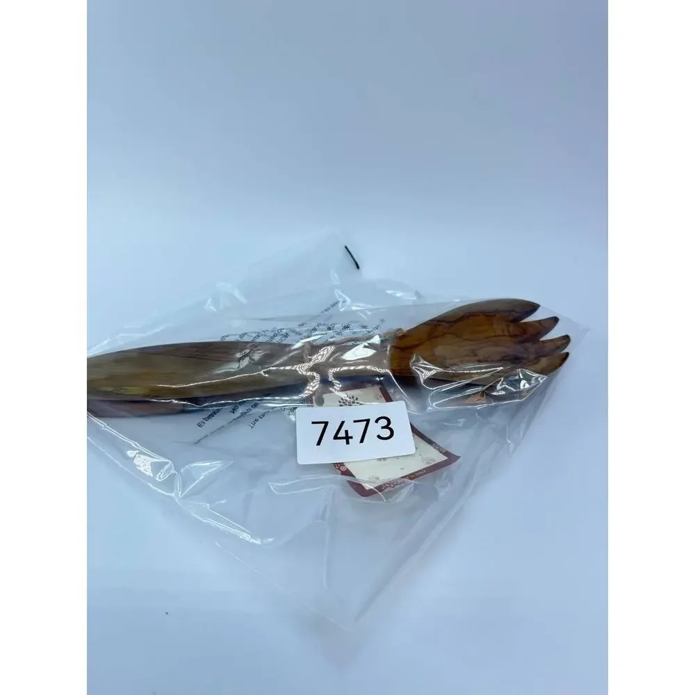 Arte Legno Olive Wood Utensils Set 2 Italy Spoon Fork Spatula Kitchen Tool